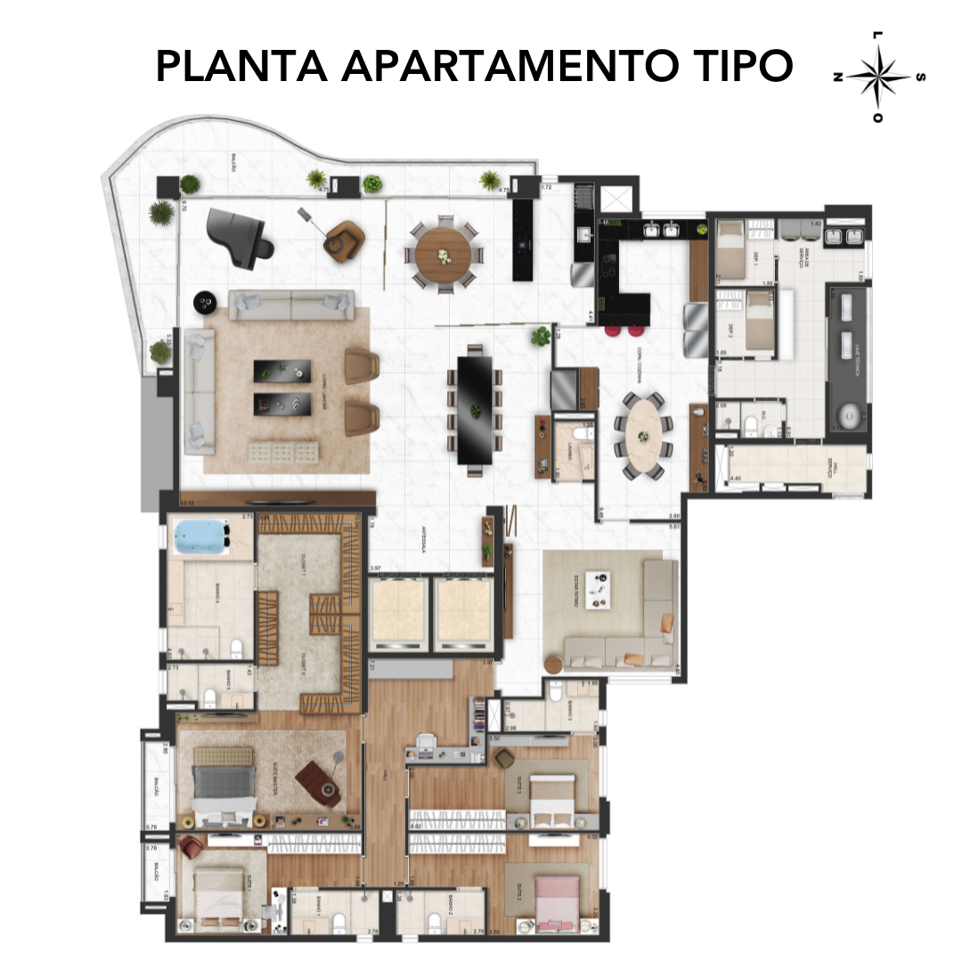 The Sun -Planta Apartamento Tipo