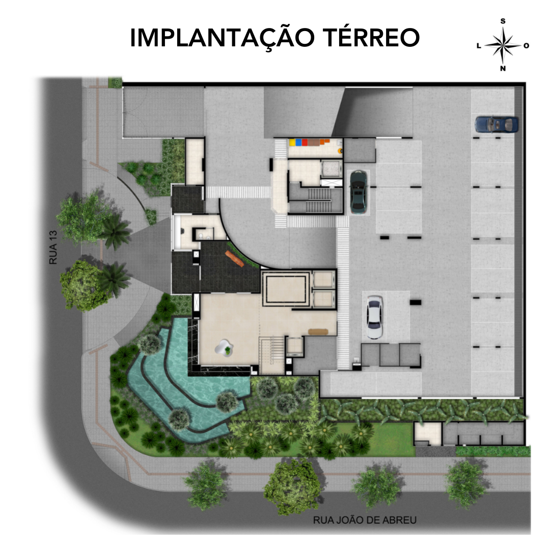 The -Sun Implantação Térreo